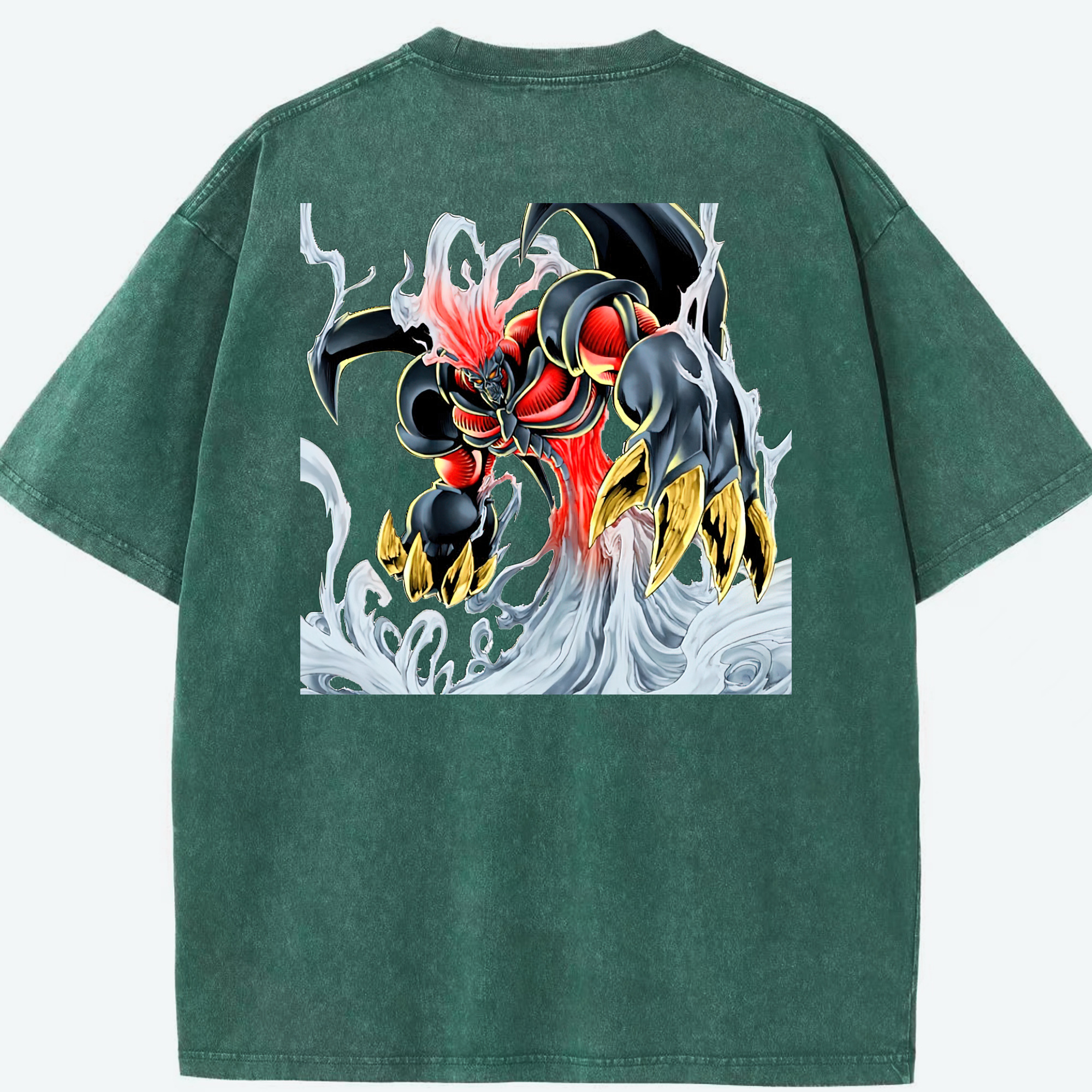 （画像用） 遊☆戯☆王 Yu-Gi-Oh! 綿100% ヴィンテージ風 半袖Tシャツ（背面プリント）